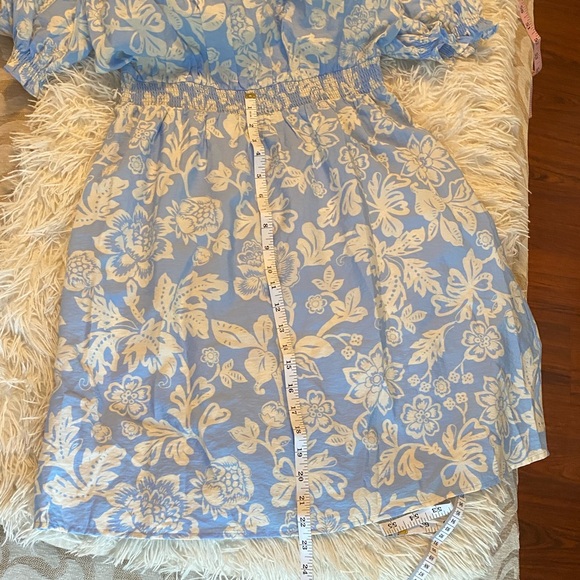 Ann Taylor Light Blue and White Floral Dress - Picture 5 of 5